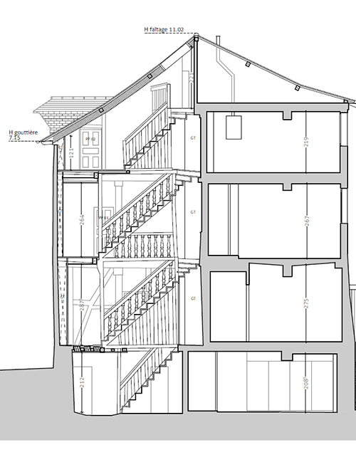 Relevé au scanner 3D d'un immeuble ancien pour diagnostic copropriété